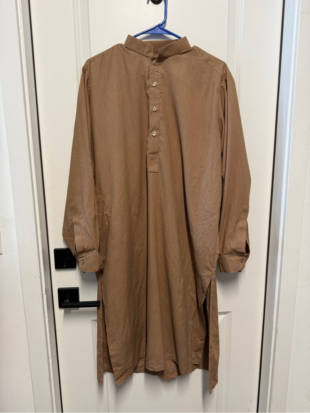 Men’s Brown Pakistani Shalwar Kameez Set – Kurta & Shalwar Traditional Desi Wear